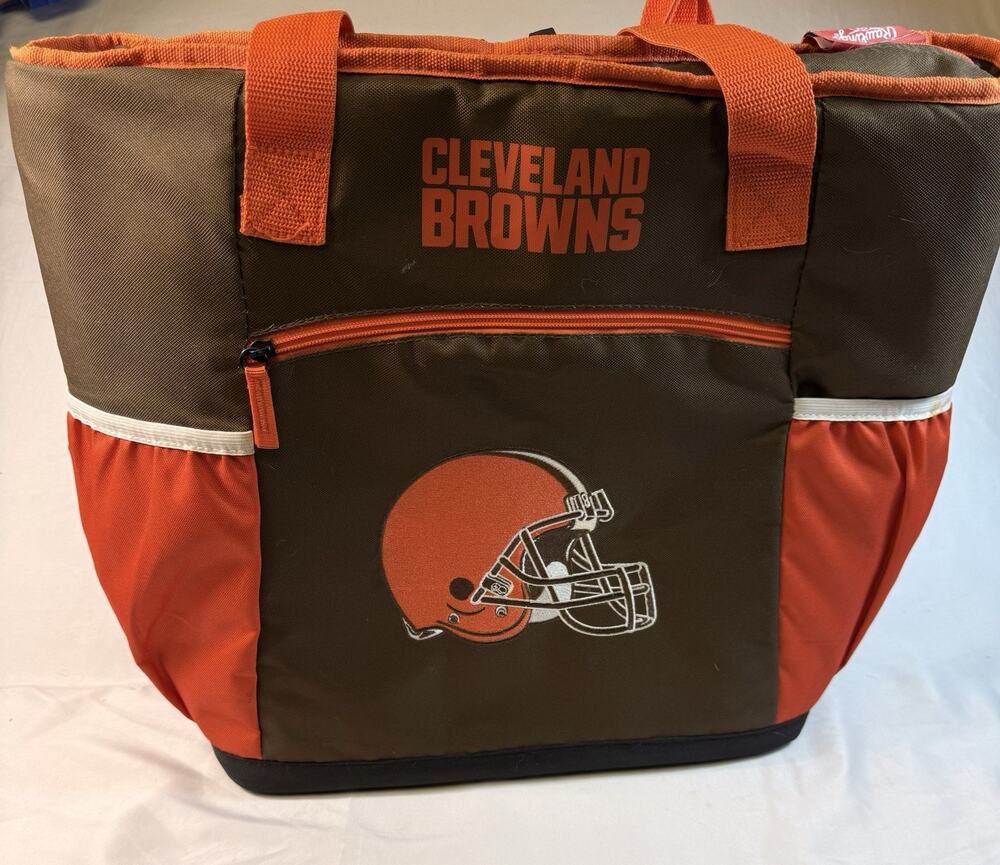 NFL Cleveland Brown Insulated Bag Half Time Gymate gym Drinks Tailgate